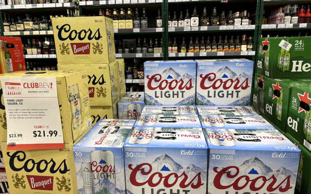 Molson Coors says less beer is being drunk due to worries about tariffs and the economy